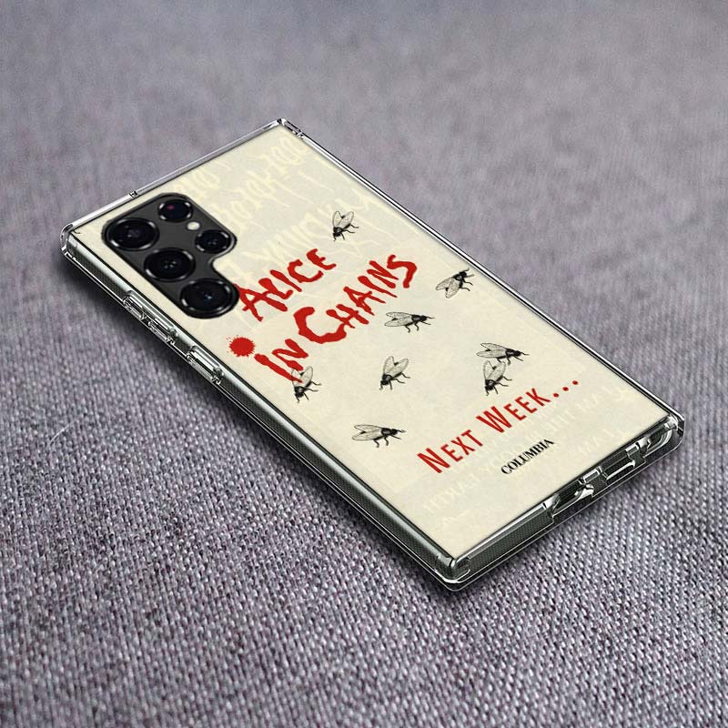 

Rock Band Alice In Chains Phone Case For Samsung Galaxy S24 S23 S21 S20 FE S22 S26 Ultra S25 Edge S10 Plus Cover Clear TPU Capa Samsung S23 FE