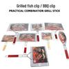 Minai BBQ Grill Basket & Fish Clamp