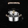 Naijiang 304 Stainless Steel Hammered Hot Pot with Handles