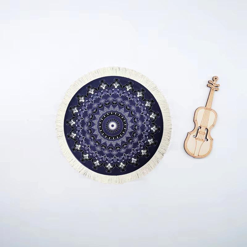 

Tea Cup Mat Mandala Persian Carpet Tea Cup Mat Trkiye Middle East Art National Style Cup Mat Desk Pad Fringed Edge Desk Mat белый