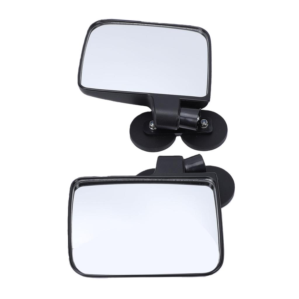 1 Pair Golf Cart Rear View Side Mirror Large HD Glass Magnetic Mirrors Universal for Tractors