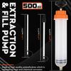 500Ml Car Oil Fluid Extractor Filling Syringe Bottle Transfer Fuel Extraction Liquid Oil Auto Manual Brake Oil Pump