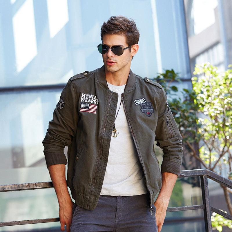 Autumn and Winter American Baseball Jacket, Air Force Flight Jacket, Workwear, Long Sleeved Top