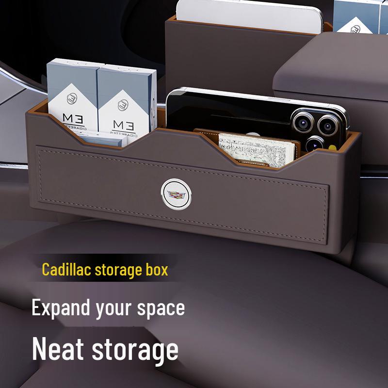 Compatible Car Seat Gap Storage Box for CT4, CT5, CT6, XT4, XT5, XT6