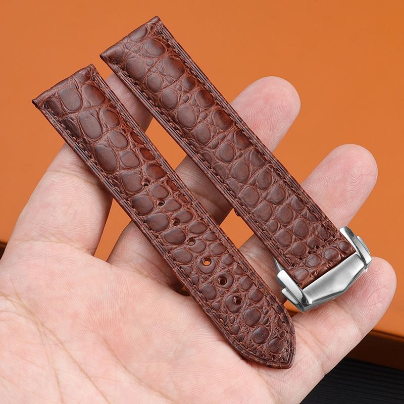 

Для Omega Крокодил Натуральна Шкіра Ремінець для Годинника De Ville Seahorse Супер Оригінальний Ремінець для Годинника Чоловіки та Жінки 19мм 20мм 21мм 20mm