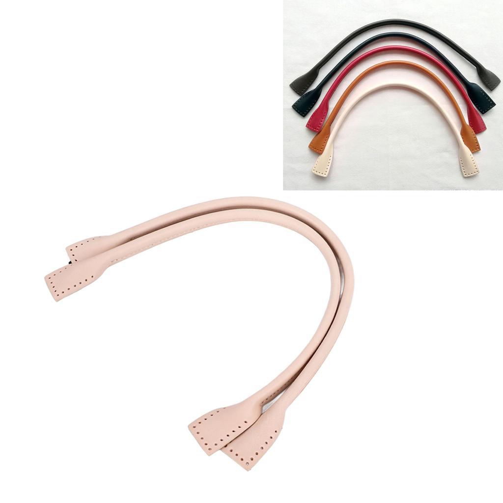 1 Pairs Leather   Bag Handles Cowhide Bag Handles Replacement for Handbag Briefcases Shoulder Bags