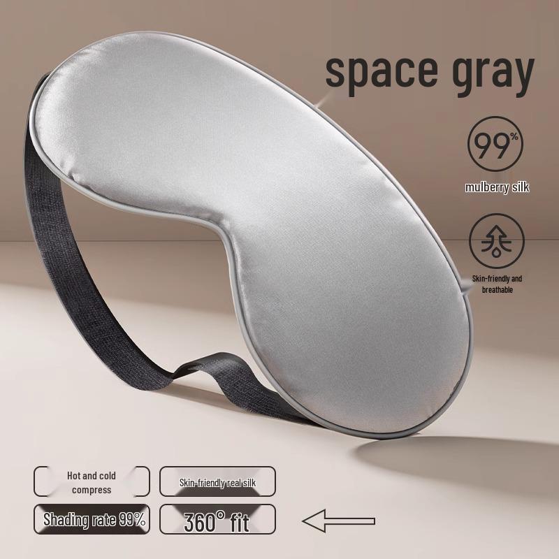 Seiden-Augenmaske - Doppelseitig Maulbeerseide Verdunkelnd, Druckfreies Design, Kostenloser Versand