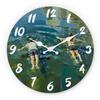 Blue-Green High-Quality Summer High-Quality River High-Quality View High-Quality Wooden High-Quality Wall High-Quality Clock, 10-16Inch High-Quality