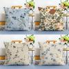 Retro Floral Classical Elegant Style Cushion Cover Linen Pillowcase Soft For Sofa Bed Home Room Decor