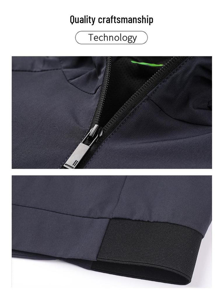 2025 Autumn/Winter Men's Trendy Hooded Jacket: Casual Zipper Top for Middle-Aged Fashion
