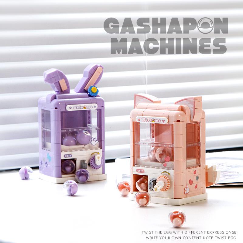

Educational Building Block Doll Gashapon Machine Toy for Kids Aged 8-9 - Perfect Gift for Boys and Girls