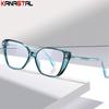 Women Blue Light Blocking Reading Glasses Prescription CR39 Optic Lenses Myopia Eyewear Computer TR90 Butterfly Eyeglasses Frame
