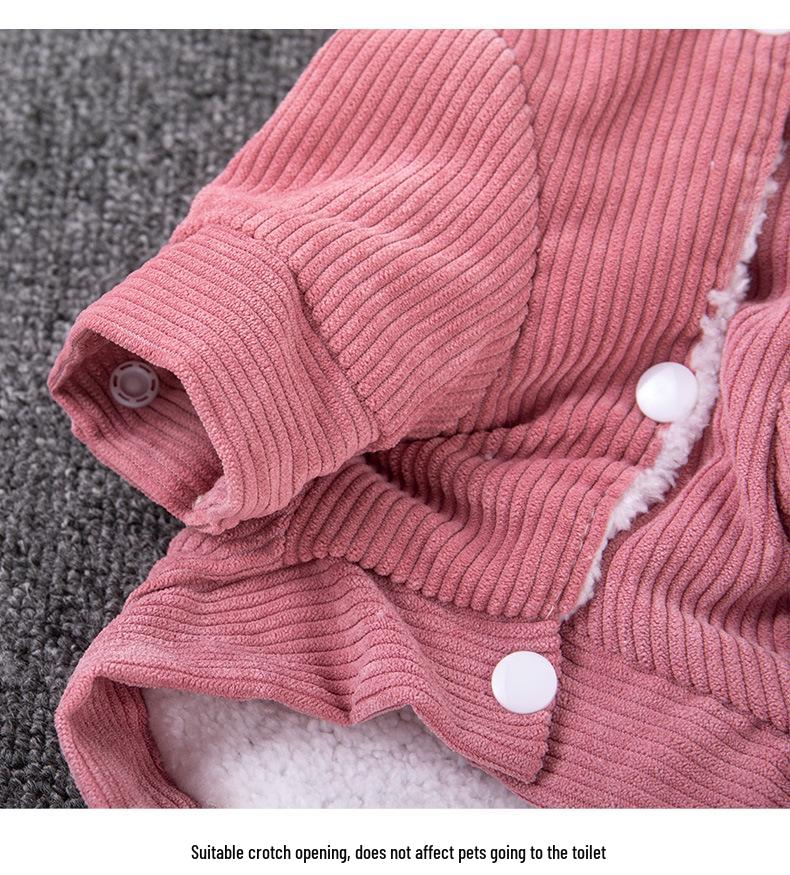 Warm Fleece-Lined Lambswool Vest for Dogs & Cats - Autumn/Winter Apparel