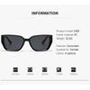 2/4PCS Large Frame Trendy Sunglasses Wide Foot Hollow Letters Sunglasses Women's Fashion Square Frame Sunglasses 6100
