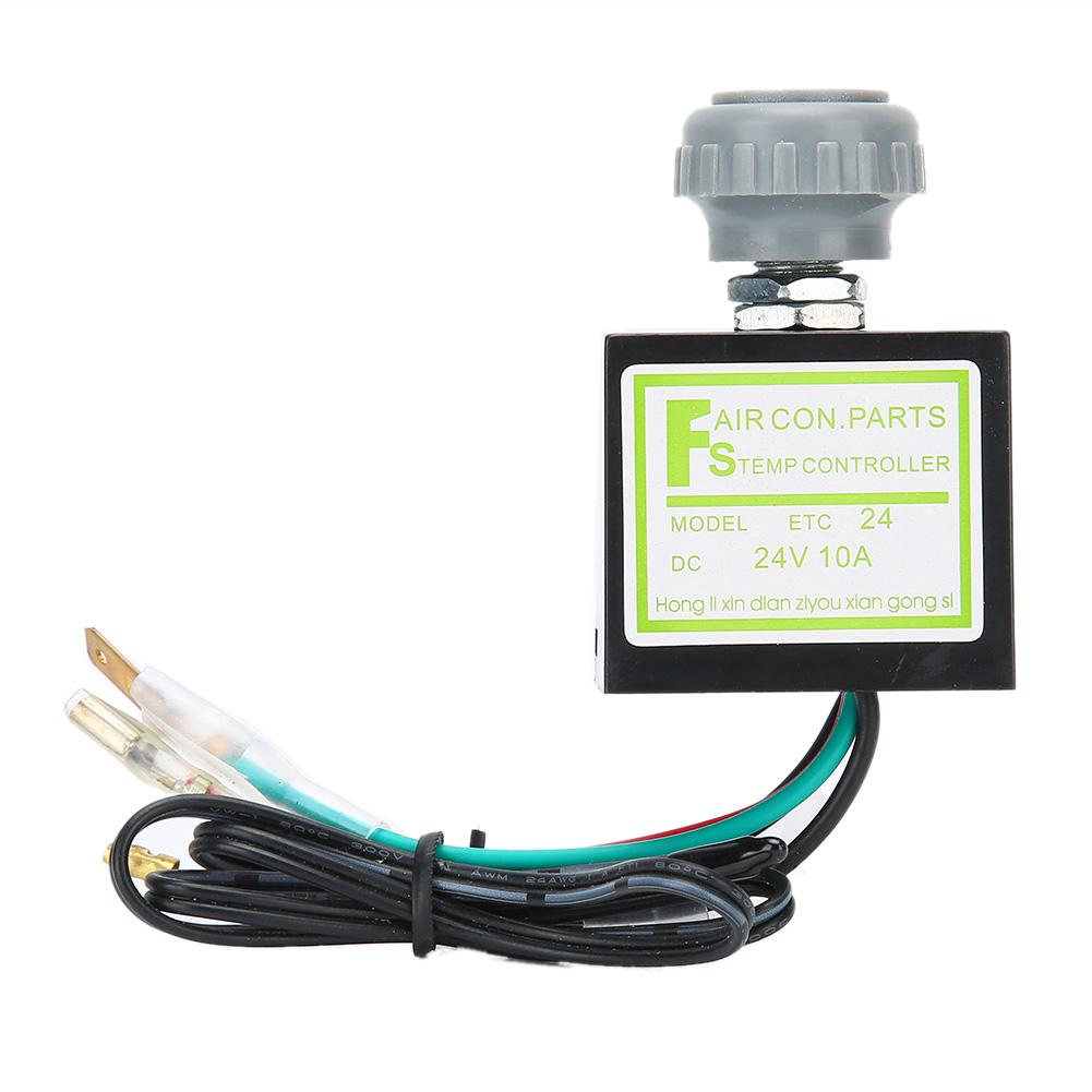 

10A Автомобильный кондиционер Электронный термостат Переключатель Регулировка температуры Авто Аксессуар 24 В