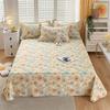 Floral Printed Bed Sheet Set Roses Design Bed Sheets Soft Breathable Fabric Flat Sheet with Pillowcases Queen Size Bedding Set