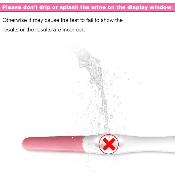 HCG Pregnancy Tests Early Detection Home Test, Woman Individually Sealed 1 Test/Bag 3 Tests/Box Early Pregnancy Home Detection HCG Pregnancy Tests