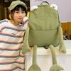Cute Frog Backpack College Student Personalized Large Capacity Book Storager Cartoon School Bag