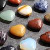 Natural Heart Crystal 2cm Gemstones Pendant Handicraft Heart Healing Stone