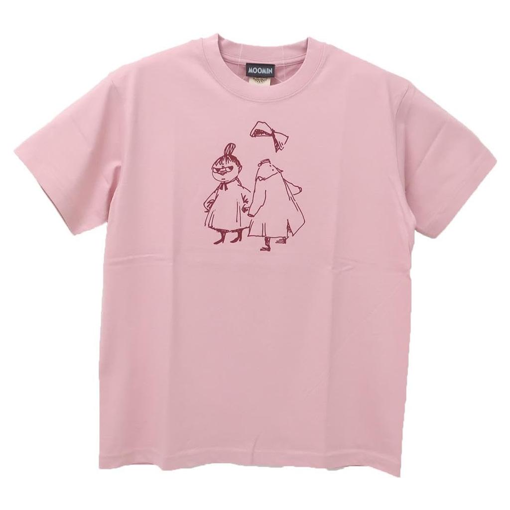 Moomin Little My & Garlic Organic T-Shirt, Dusty Pink, Size M