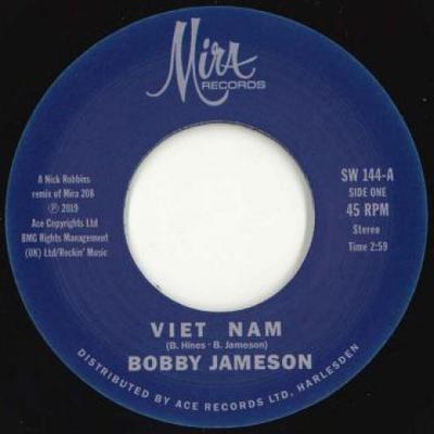 7-Zoll-Schallplatte BOBBY JAMESON - Vietnam / (Instrumental) SW144 Mira 1966 UK Rock