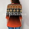 QICED Women's Fashion Casual 3/4 Sleeves V Neck Blouses & Shirts