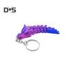 Bone Dragon Keyring Pendant Gothic 3D Movable Dragon Figurine with Metal Keyring Mythical Fantasy Dragon Keychain