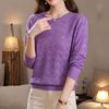 Plus Size Dopamine Hollow Out Autumn Summer Thin Knitwear Long Sleeve Outer Sweater For Women