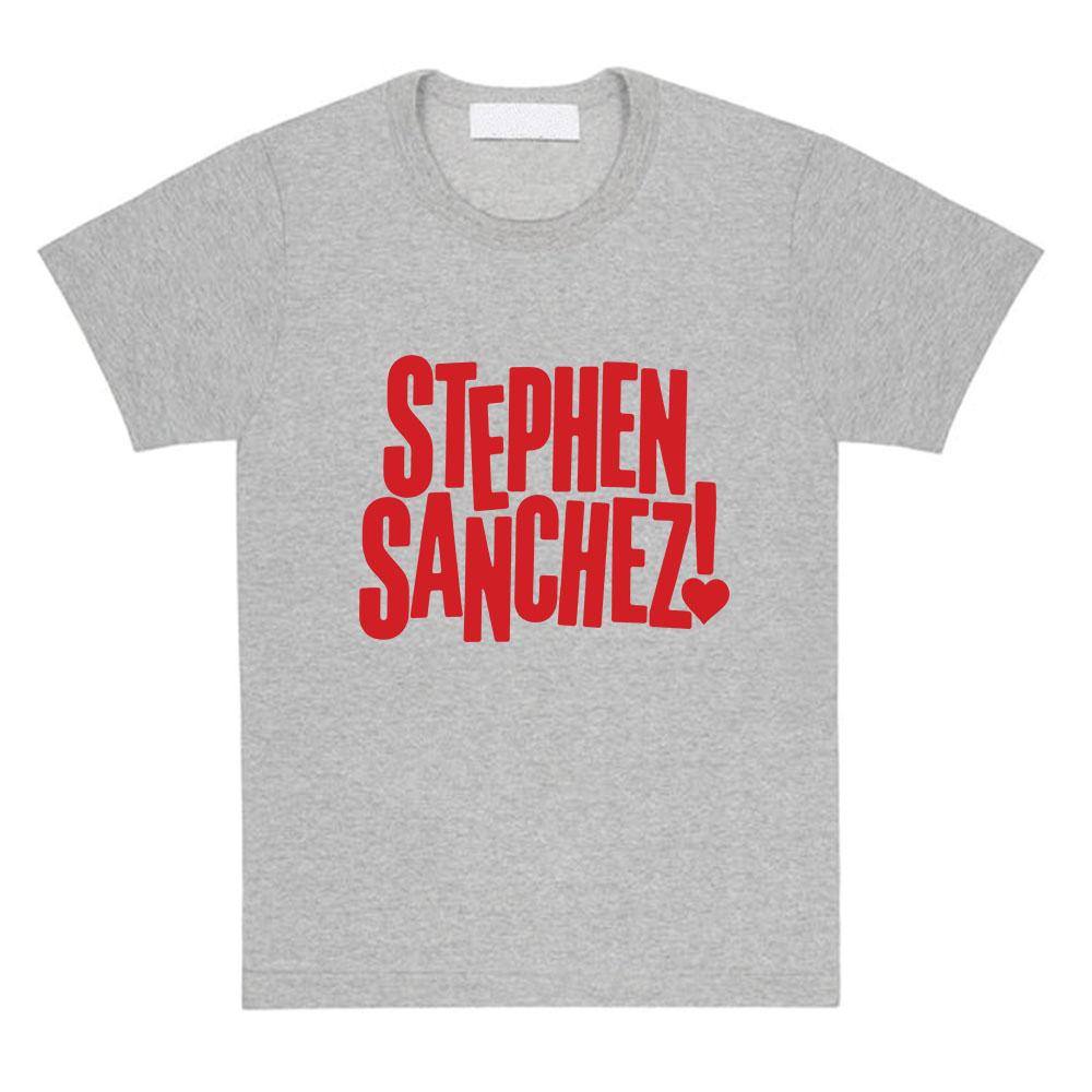 Exclamation Heart Logo T-Shirt Singer Stephen Sanchez Design Print Tshirts O-neck Short Sleeve Cotton Female Tees Graphic Merch