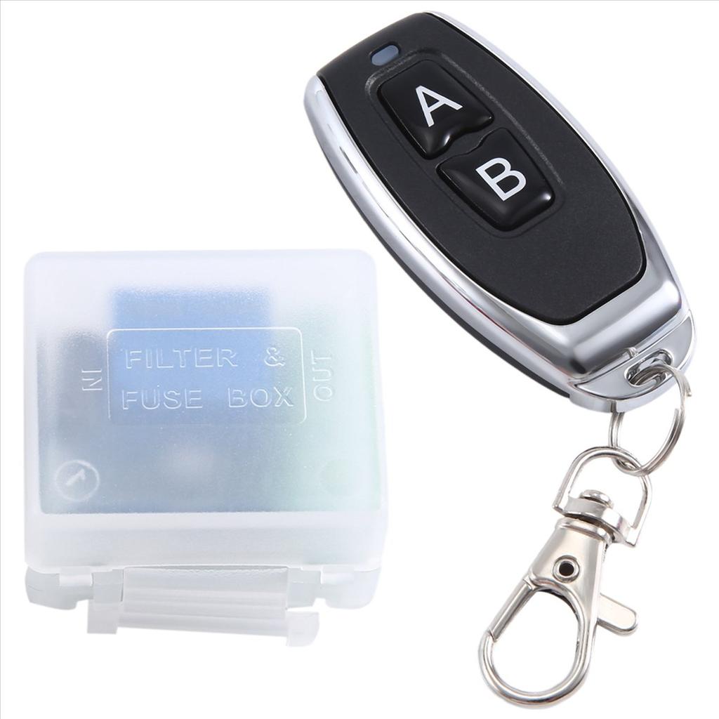 DC 12V Single Channel Relay Module Universal Wireless Switch Relay Receiver + 2 CH Remote Controller