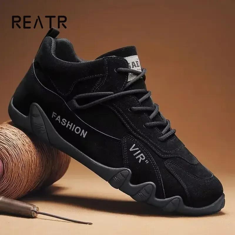 Men's breathable and anti slip work shoes for spring and autumn, fashionable sports shoes for men's outdoor hiking sports shoes