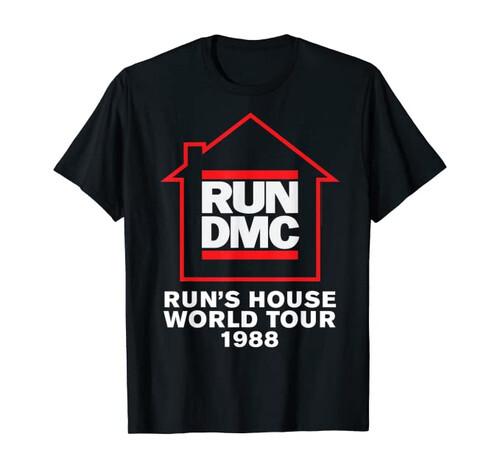 Run DMC Official Run s House World Tour 1988 T-Shirt Unisex T-Shirt L