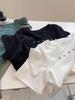 Women's Trendy Short-Sleeve Embroidered T-Shirt - Brushed, Slim Fit, Solid Color Round Neck Tee for Autumn