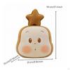 Cat Fuzzy Material Softly Padded Pillow Cute Cushion with Star for Kids, Teens,