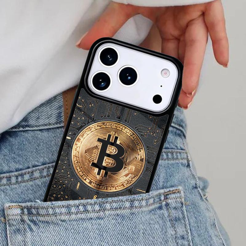 

Bitcoin BTC Phone Case for iPhone 16e 15 14 13 12 17 Pro Max Plus Air 17pro Cover Coque iPhone 13