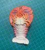 [Nekogamiyama] Fan Shrimp Crustacean Figurine Model Miniature Ornament Decor Collector's Model