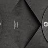 Hermes Calvi Palladium Plated Snap Epsom Leather Card Holder Women accessories Ardoise H044164CK85