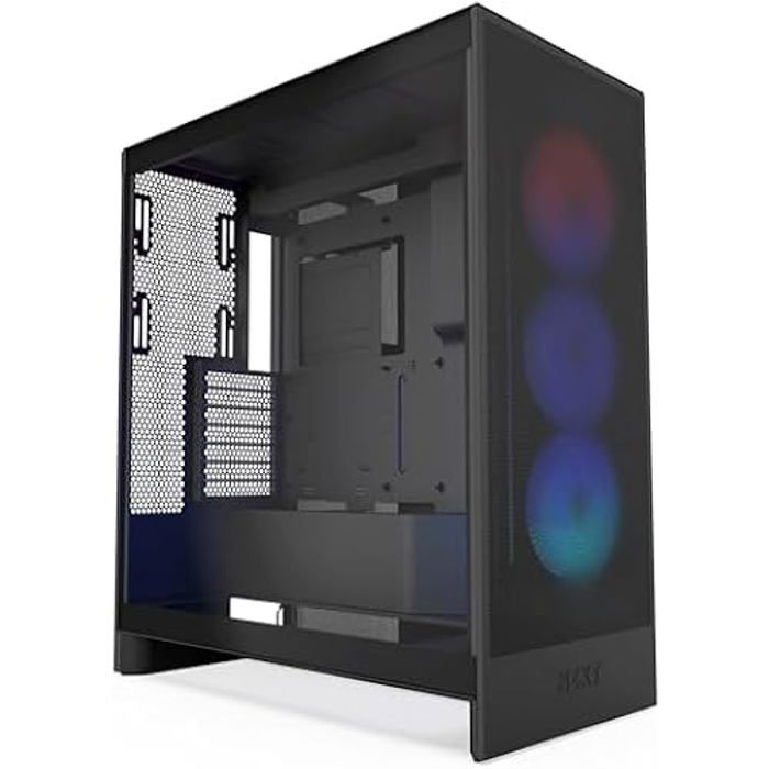 Boitier Moyen-tour - NZXT - CM-H72FB-R1 - H7 Flow RGB Avec Ventilateurs RGB Inclus - Noir