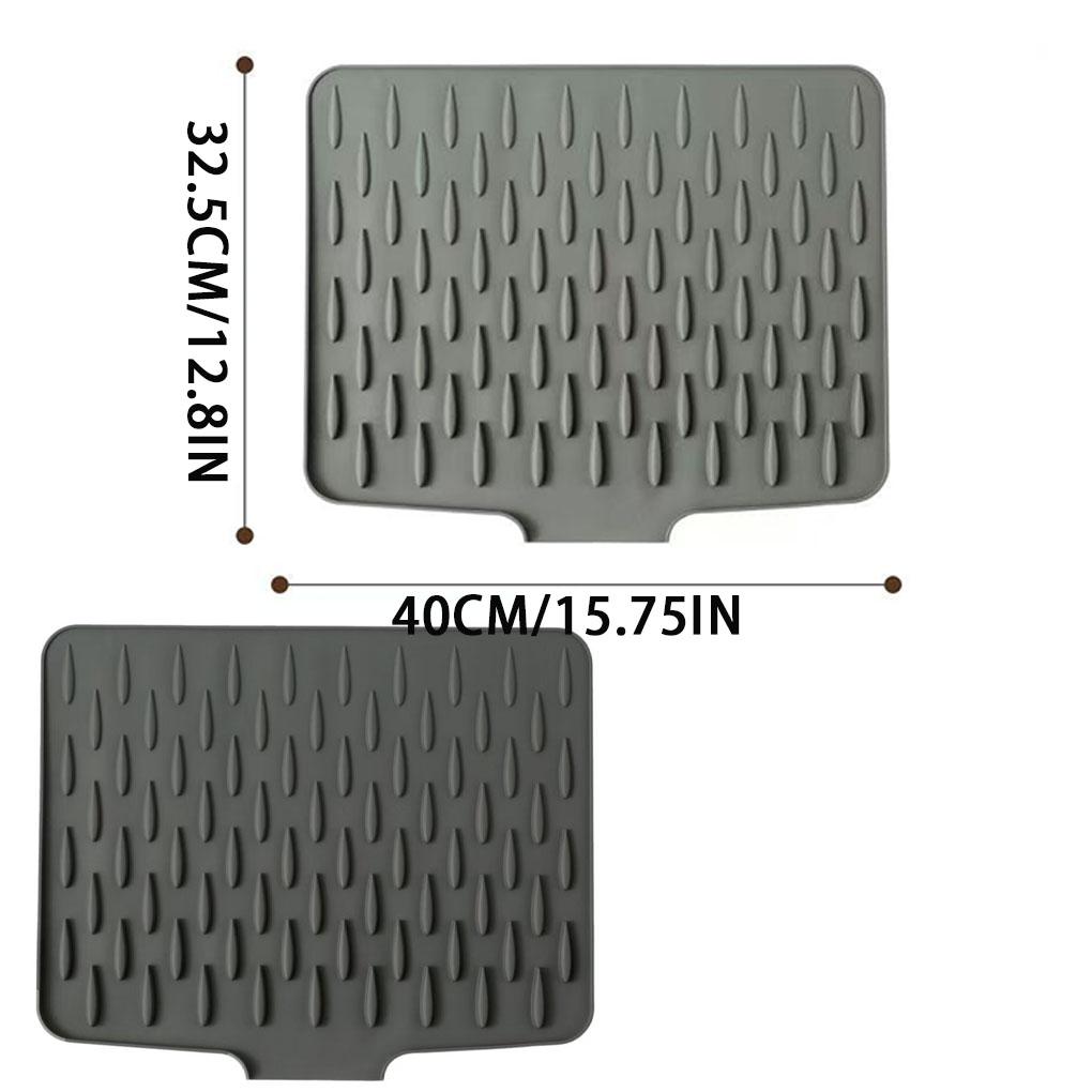 Silica Gel Foldable Silicone Sink Drainer Mat – Heat Resistant And Drip-Free Drain Pad Drying Pad