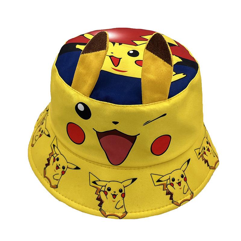 Pikachu Super Mario Bros Kuromi Pattern Fisherman Hat With Sun Protection For Kids And Teens