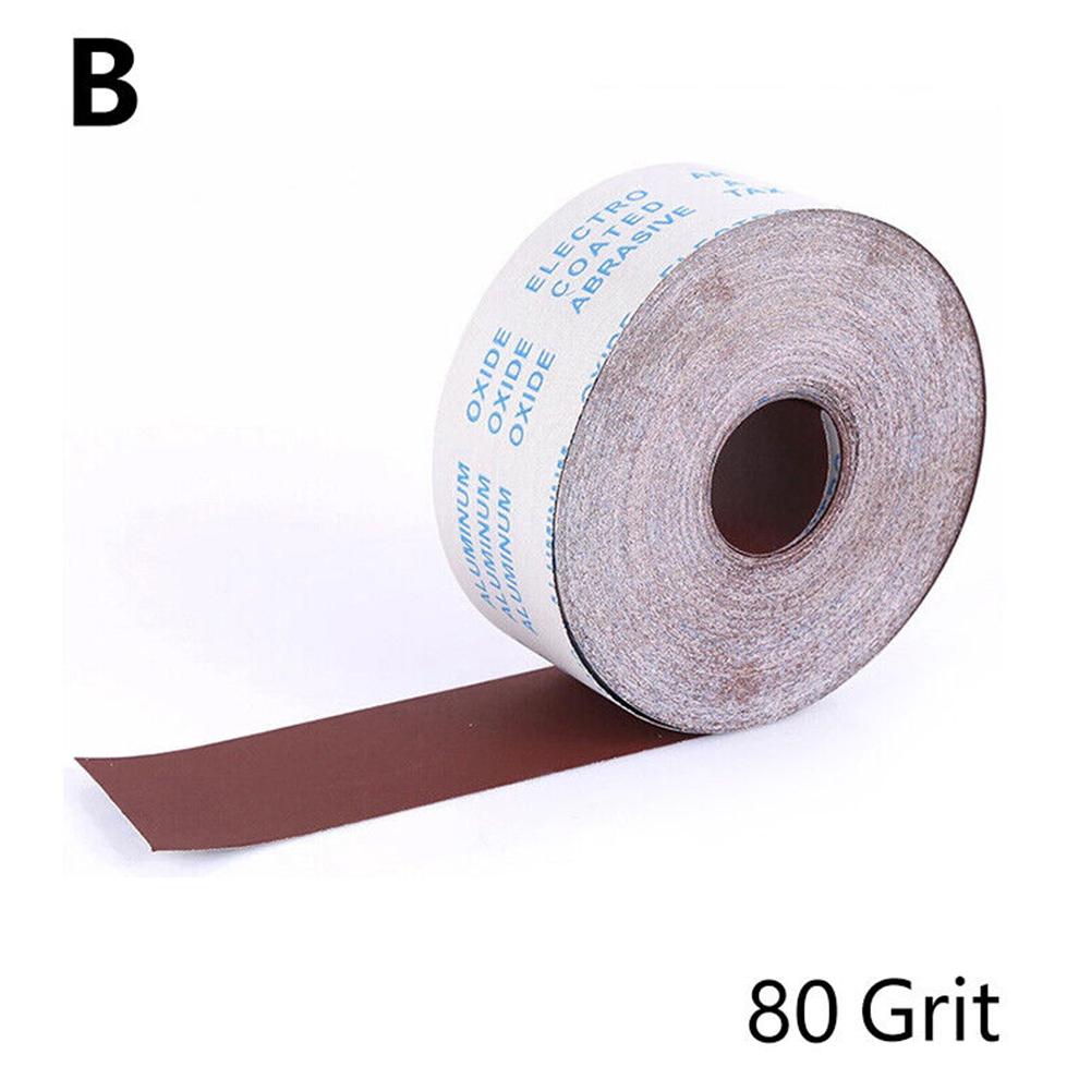 Sandpaper Roll Sanding Cloth Sanding Abrasive Sheets 80/120/180/240/600/800Grit Sand Paper Woodworking Metal Polishing