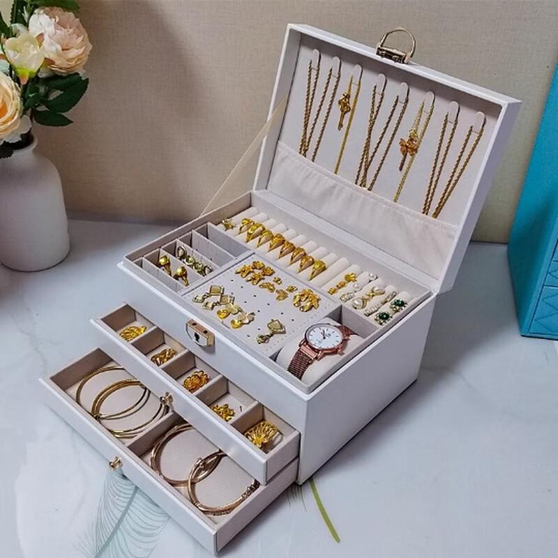 

Handton Rhombus 3-Layer Jewelry Storage Box