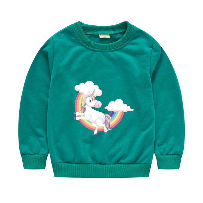 Children's Children's New Year Red Pullover Sweater Baby Cute Cartoon Avatar Round Neck Bottoming Shirt Tops