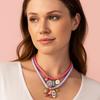 Ethnic Style Nylon Rope Necklace Flower Ocean Series Necklace  Decoration