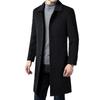 Autumn and Winter Men's Medium and Long Business Casual Trench Coat Middle-aged Woolen Coat