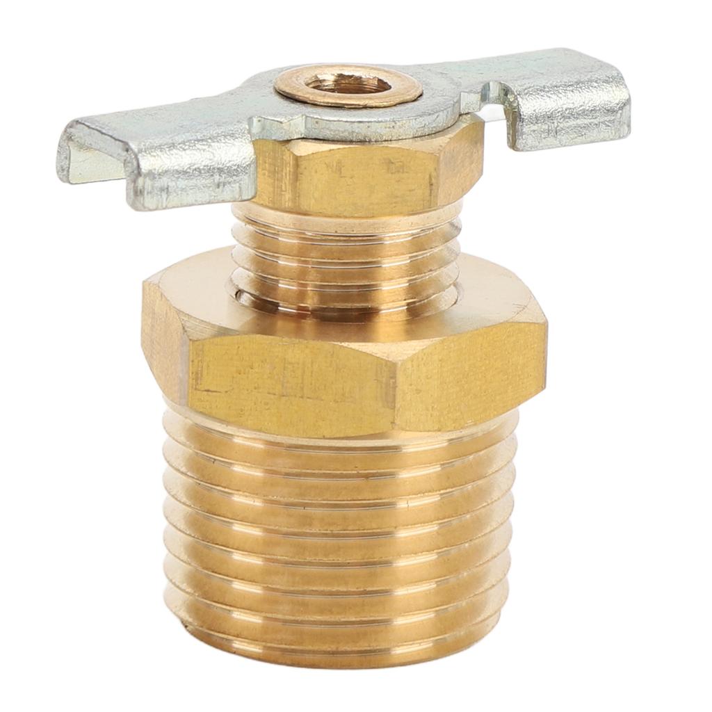 RV Water Heater Drain Valve 1 2in NPT External Thread Leakage Proof Brass Replacement Drain Valve for RV and Trailer