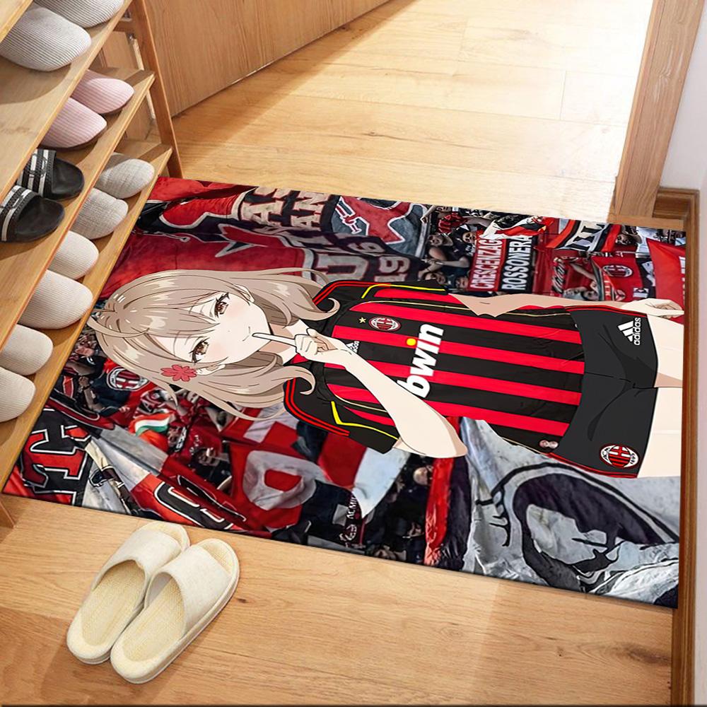 Ac Milan Floor Rug Office Rug Design For Dormitory Kitchen Entryway Bedrooms Antislip Rug Office Home Decor Perfect Birthdaychristmas Gift Idea