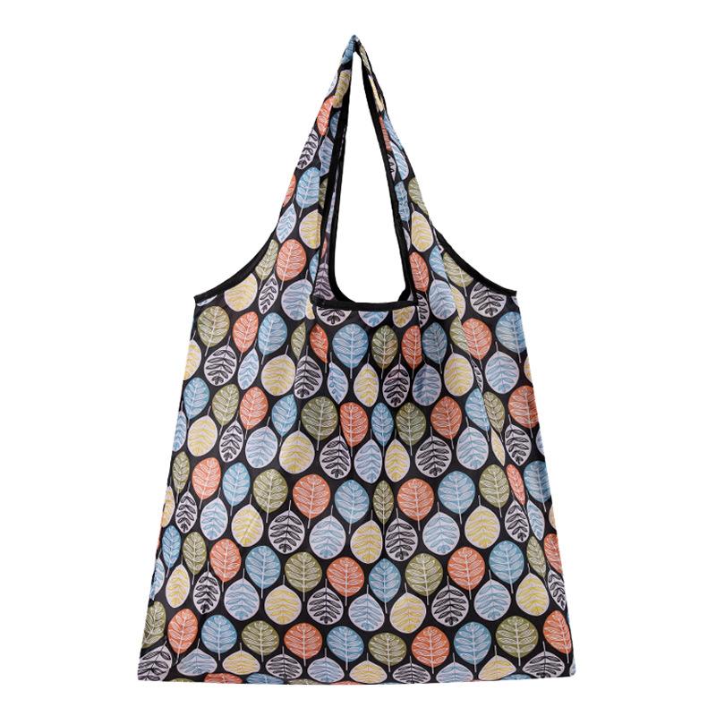Reusable Shopping Bags Women Foldable Tote Bag Portable Cloth Eco Grocery Bag Folding Large Capacity Fruit Vegetable Handbags
