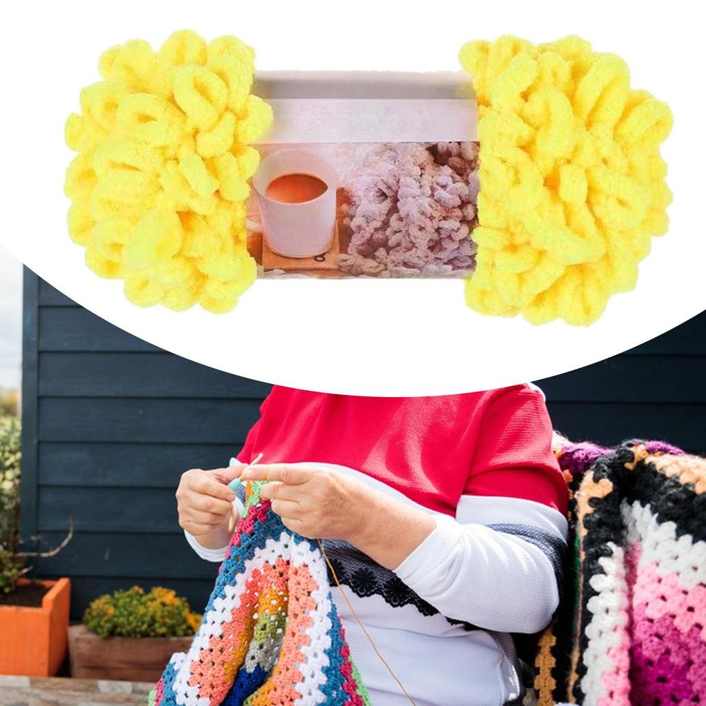 Dickes Wollgarn Voluminös Weich Sommer DIY Häkeln Armstricken Kissen Decke Stricken für