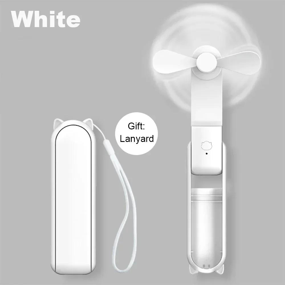 Super Mini Handheld Fan USB Rechargeable Fan 3-speed Adjustable Suitable Portable Camping Small Fans for Travel Outdoor Use